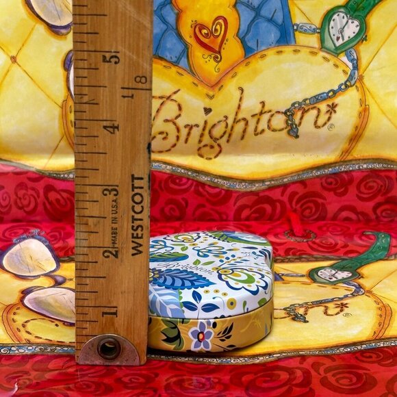 4 Set Multicolor & Size Brighton Heart-Shaped Decorative Tin Collection & Bag - Picture 13 of 16